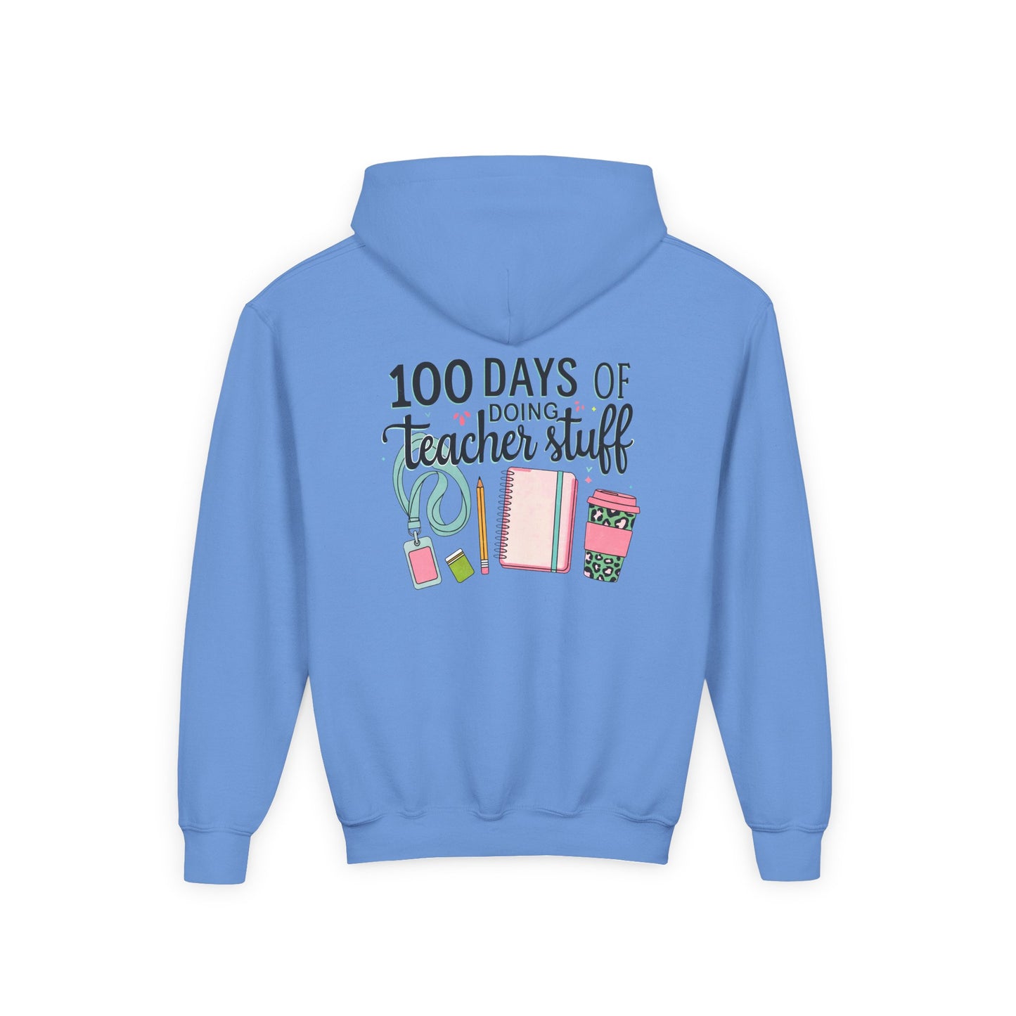 Teacher Appreciation Youth Hoodie, Perfect for School Days, Gifts for Educators, 100 Days of Teacher Stuff, Cozy Classroom Wear, Fun