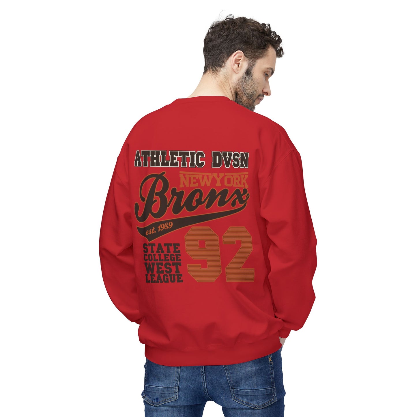 Vintage Athletic Crewneck Sweatshirt, Casual Pullover, Retro Style, Cozy Loungewear, Gift for Him/Her, Sports Fan Apparel