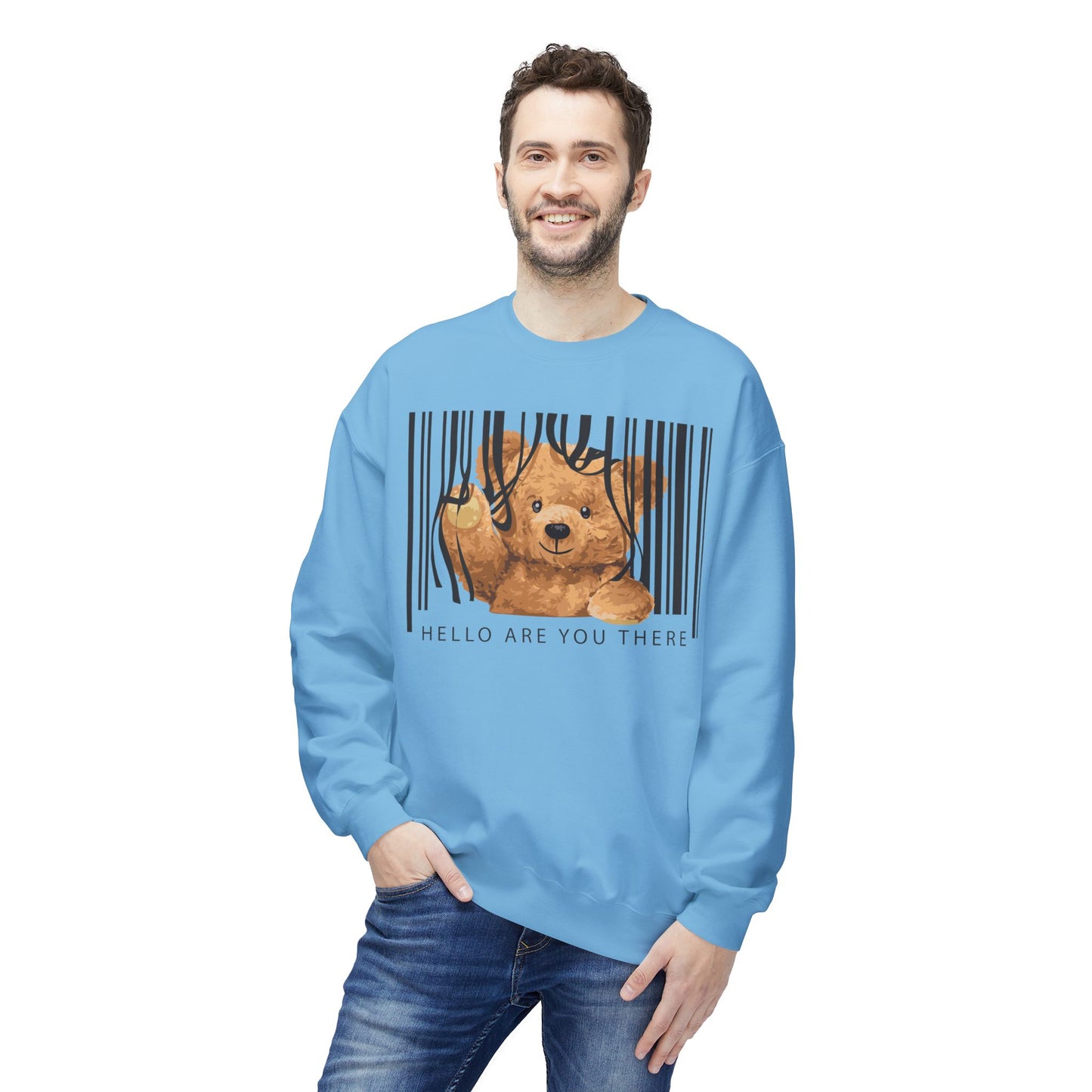 Cozy Graphic Sweatshirt with Cute Bear Design - Perfect for Gift Giving, Casual Wear, Spring Outfits, Birthday and Animals Lovers