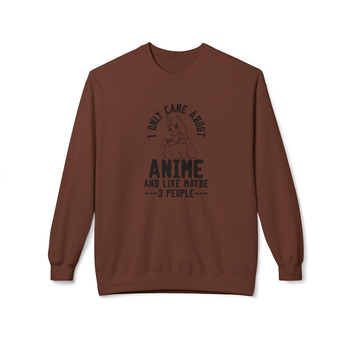 Anime Lover Crewneck Sweatshirt - Perfect for Gift, Casual Wear, Cosplay, Anime Events, Pop Culture Enthusiasts Cocoa