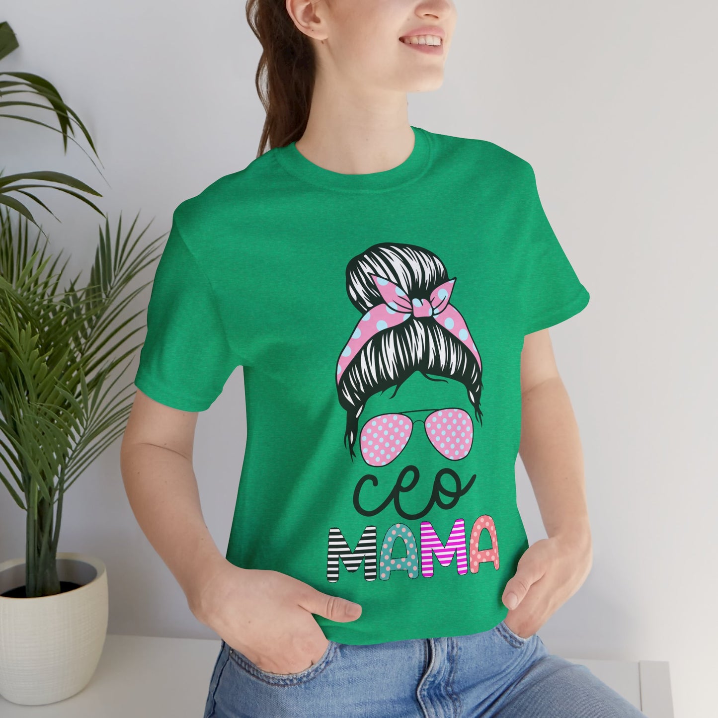CEO Mama Graphic Tee, Unisex T-Shirt for Moms, Gift for New Mothers, Casual Summer Top, Fun Parenting Apparel, Mother's Day Gift