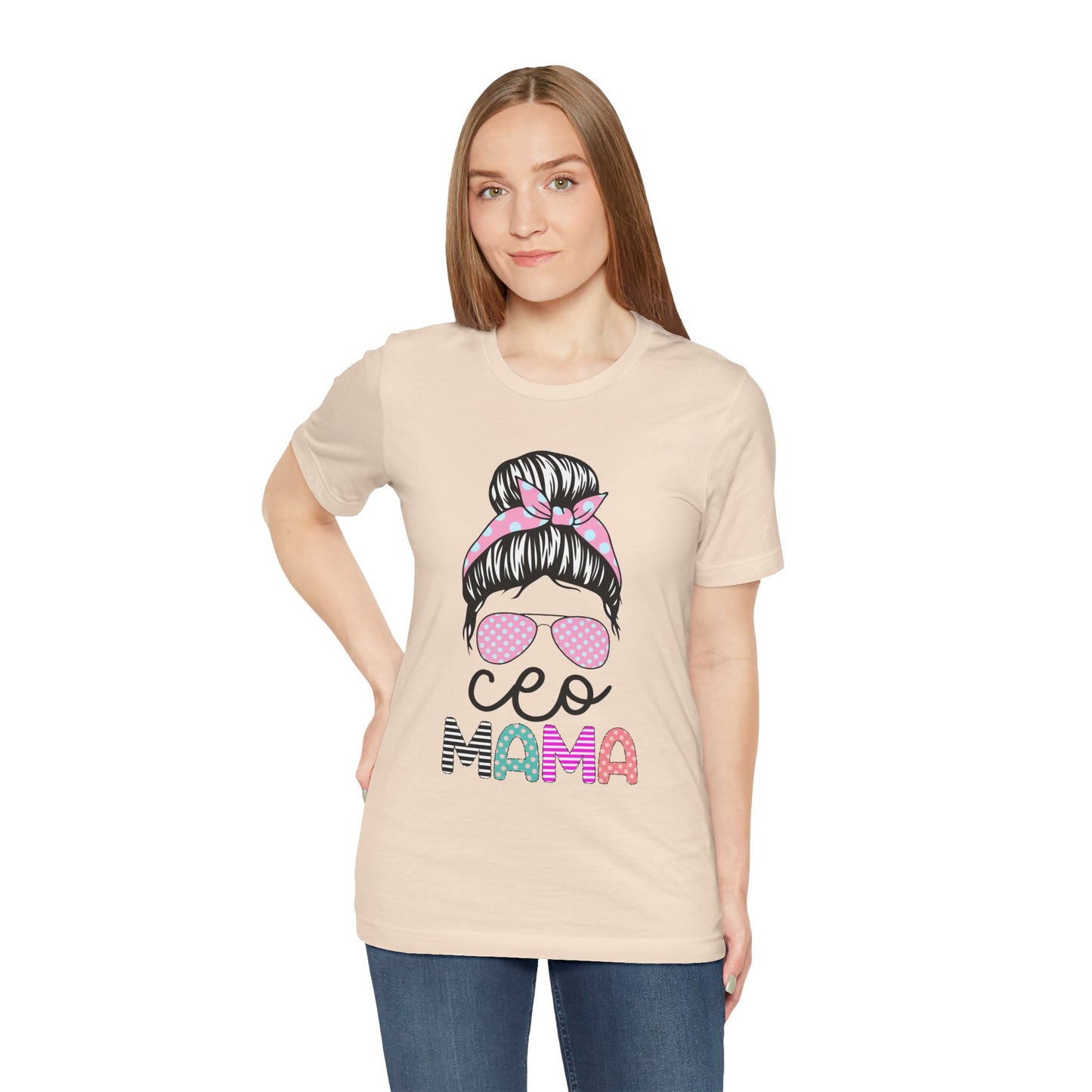 CEO Mama Graphic Tee, Unisex T-Shirt for Moms, Gift for New Mothers, Casual Summer Top, Fun Parenting Apparel, Mother's Day Gift