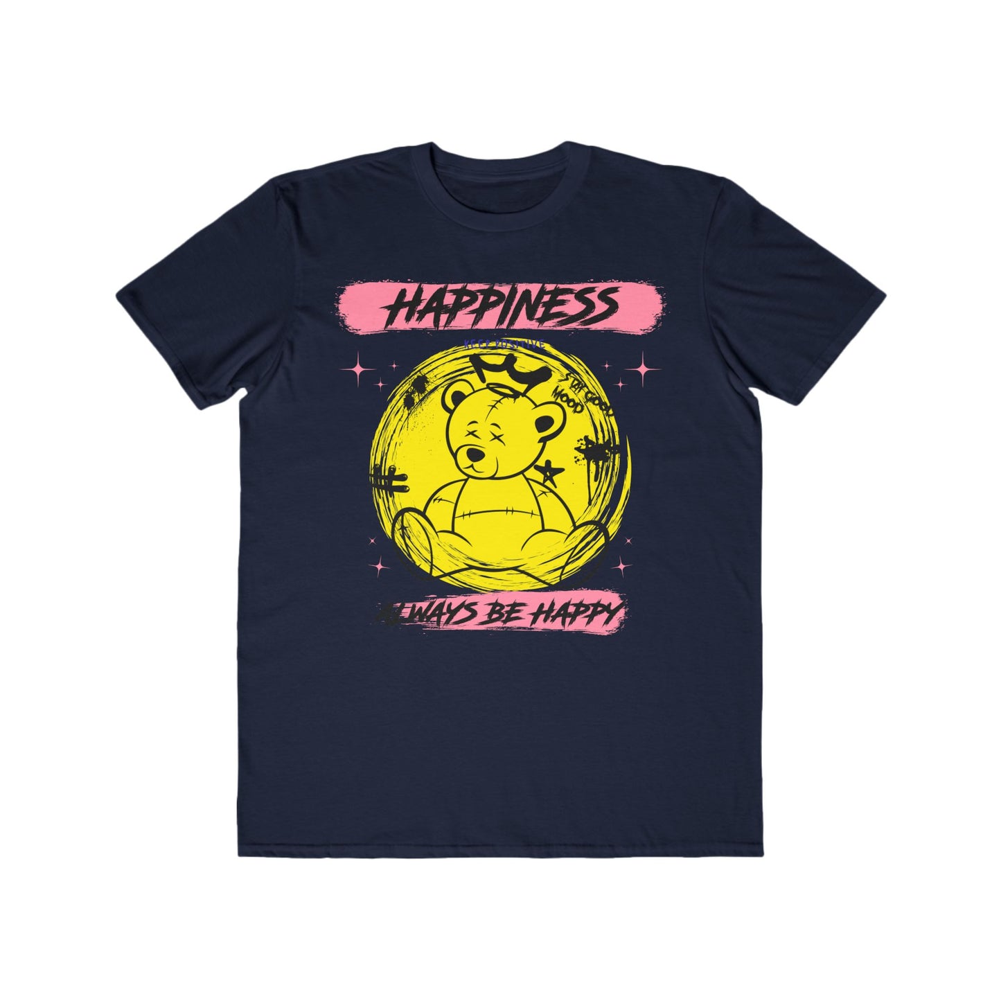 Urban Wear For Men, Bear Graphic Tee, Casual T-Shirt for Everyday Wear, Gift for Friends, Summer Style, Fun Streetwear, Unique Design Navy