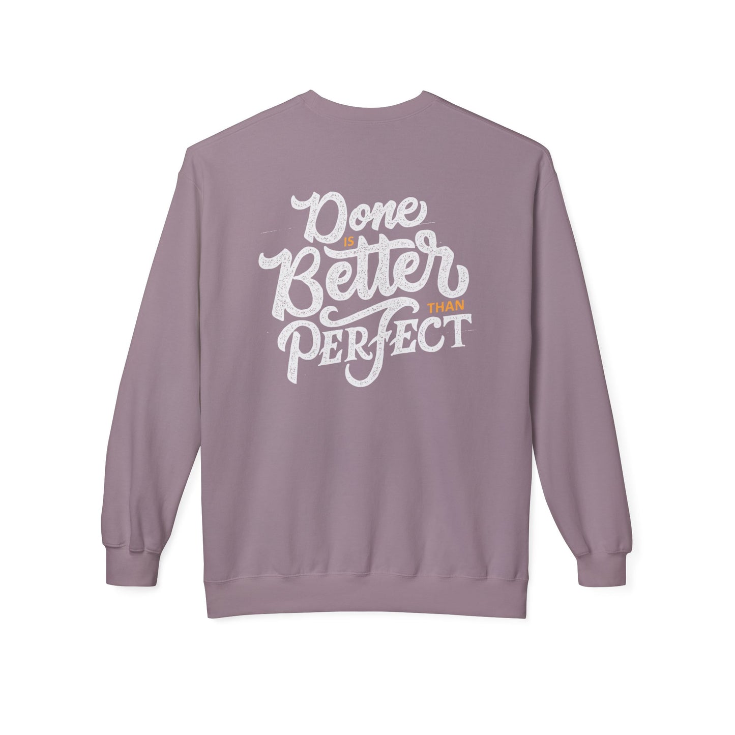 Motivational Fleece Sweatshirt: Cozy Crewneck, Perfect for Self-Care Days, Gift for Friends, Inspirational Quotes, Peer Encouragement