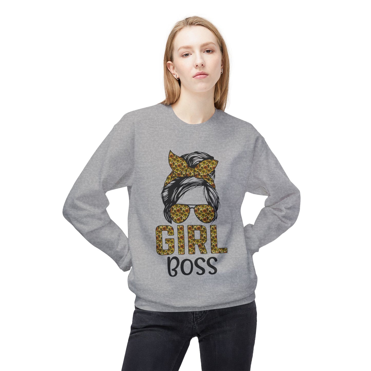 Empowerment Crewneck Sweatshirt, Girl Boss Sweatshirt, Women's Fashion, Cozy Style, Motivational Gift, Casual Wear