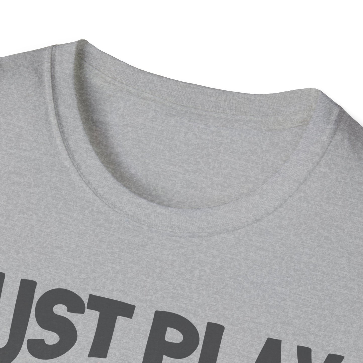 Just Play Game Unisex Softstyle T-Shirt | Fun Gift for Baseball Lovers | Casual Wear, Sports Shirt, Game Day Tee, Gift for Him/Her