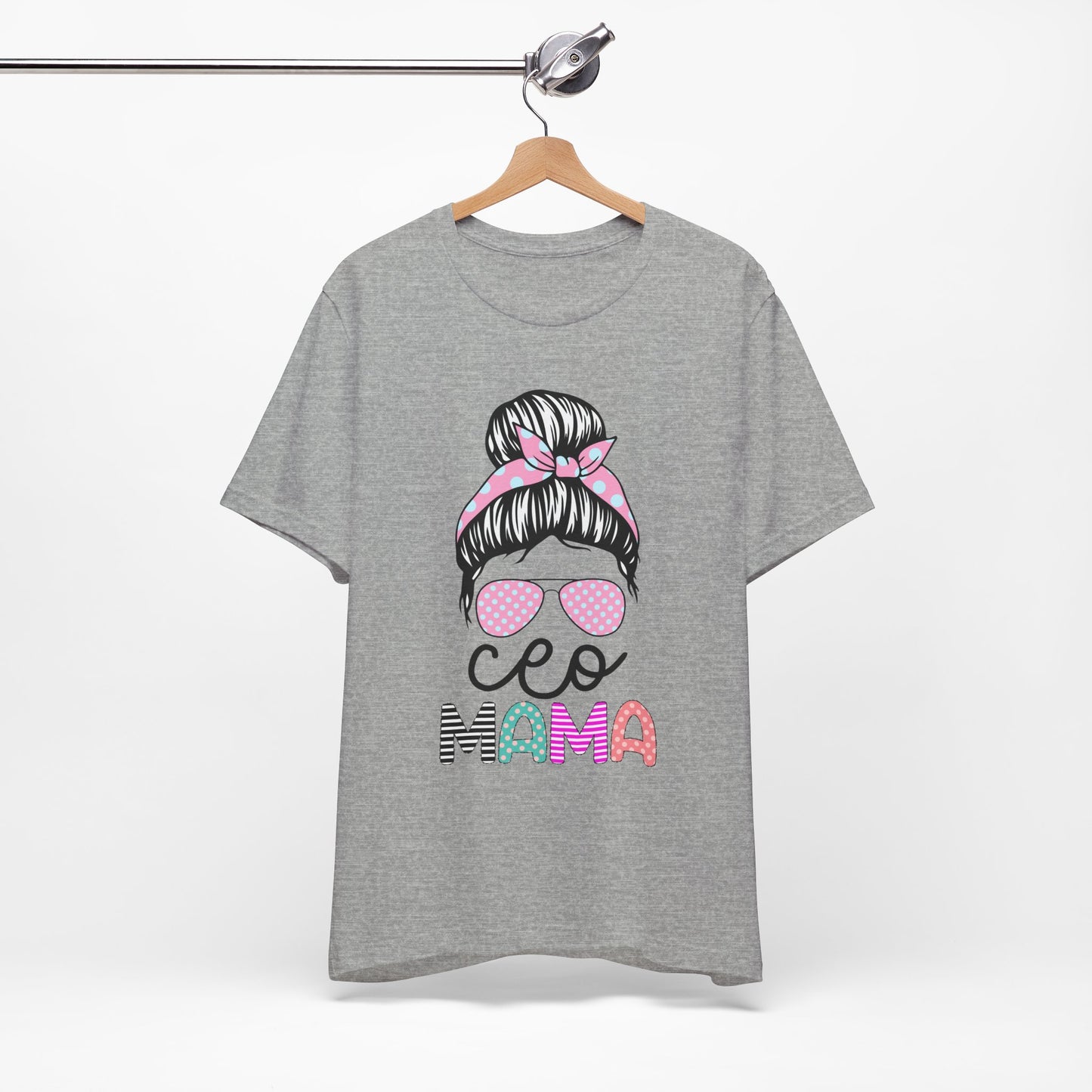 CEO Mama Graphic Tee, Unisex T-Shirt for Moms, Gift for New Mothers, Casual Summer Top, Fun Parenting Apparel, Mother's Day Gift