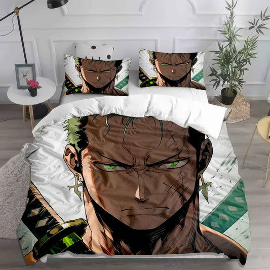 Zoro & Shanks One Piece Duvet Set - Master Swordsmen Anime Bedding