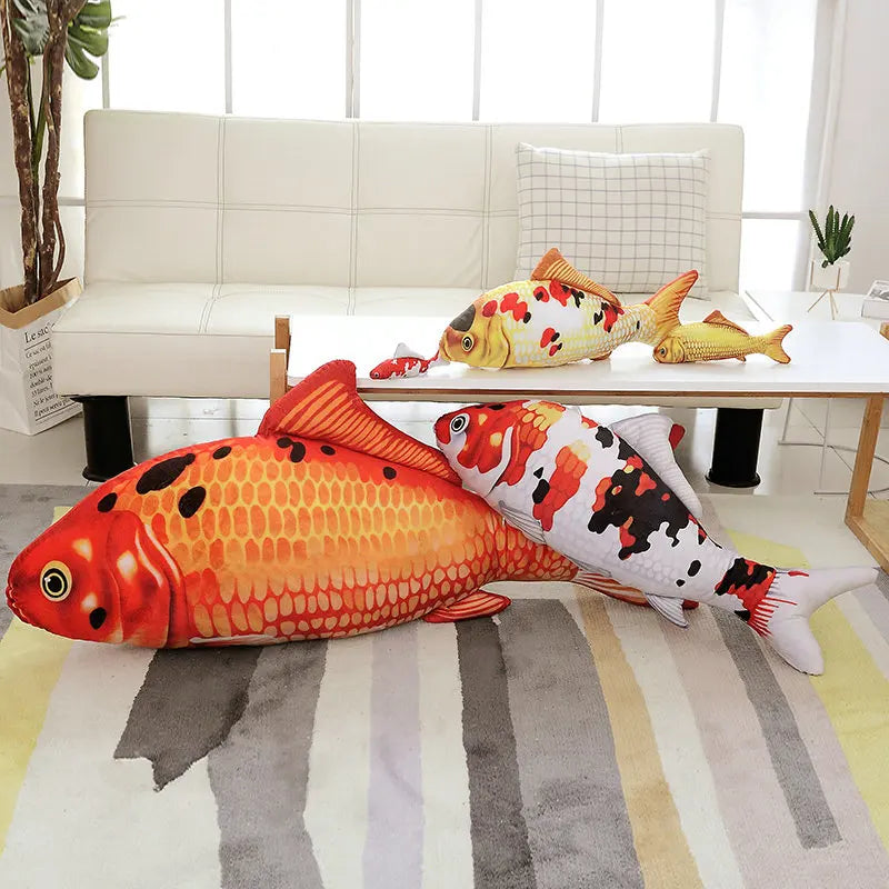 Giant Koi Fish Plush Toy – Realistic Carp Stuffed Animal Body Pillow