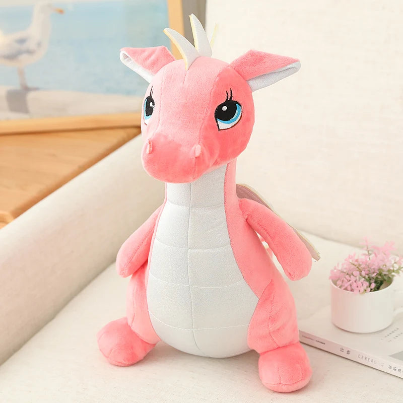 Cute Flying Dinosaur Plush Toy – Soft Stuffed Dinosaur Pillow Pink