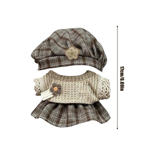 17cm Cute Set Labubu Doll Clothes Outfit Accessories Doll Clothing Kid Toy Girl Gift