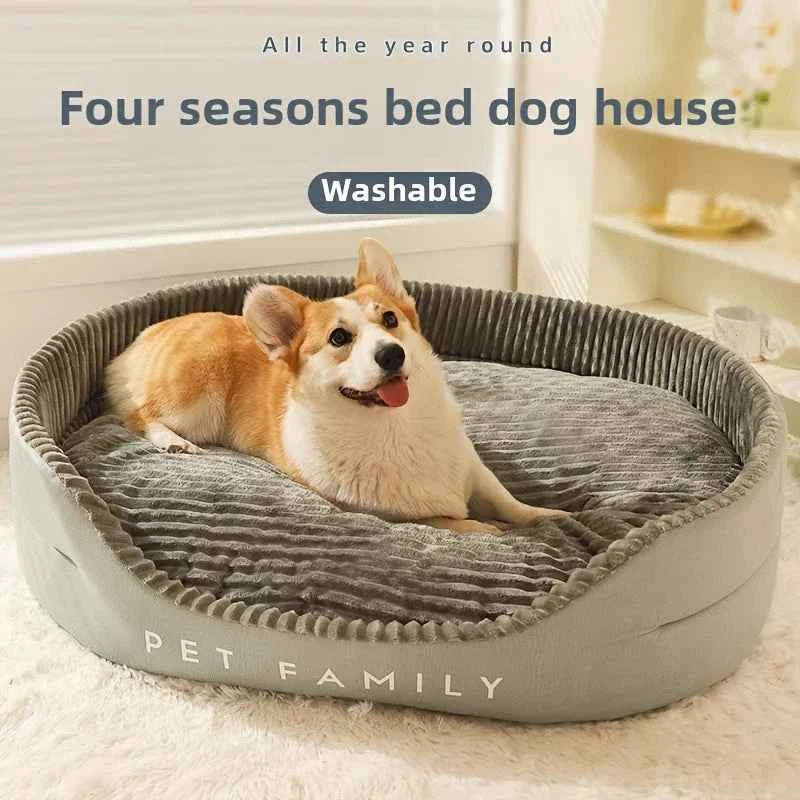 Extra Large Dog Bed & Cooling Pet Mat - All-Season Warm/Cool Bed for Small, Medium & Large Dogs