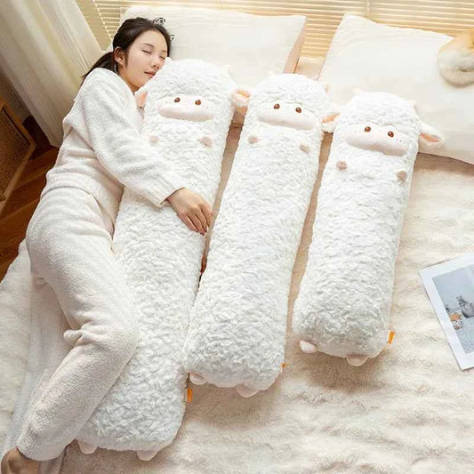 Giant Sleeping Sheep Plush Toy – Long Sheep Body Pillow Stuffed Animal