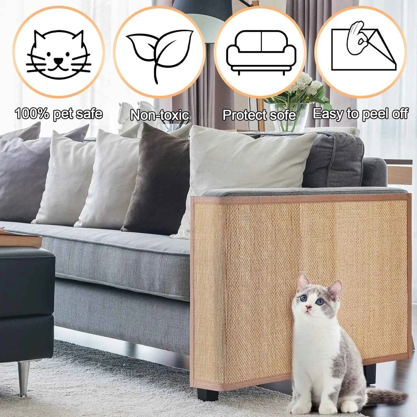 Couch Cat Scratch Protect Mat Cat Scraper Cats Tree Post