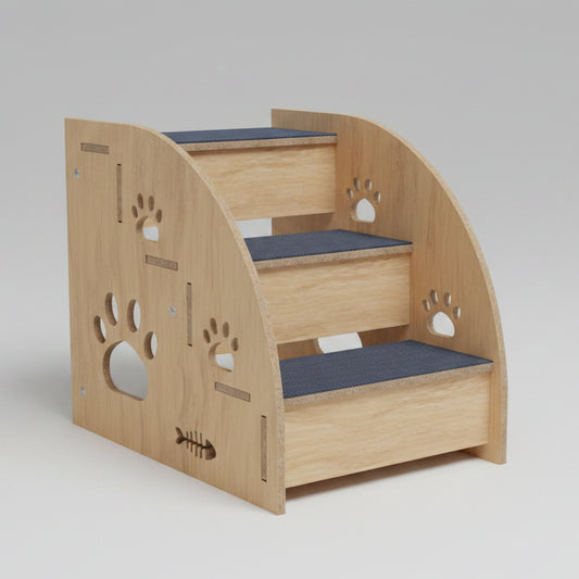 Detachable Dog Ladder Ramp – Non-Slip Steps for Small to Medium Dogs Three