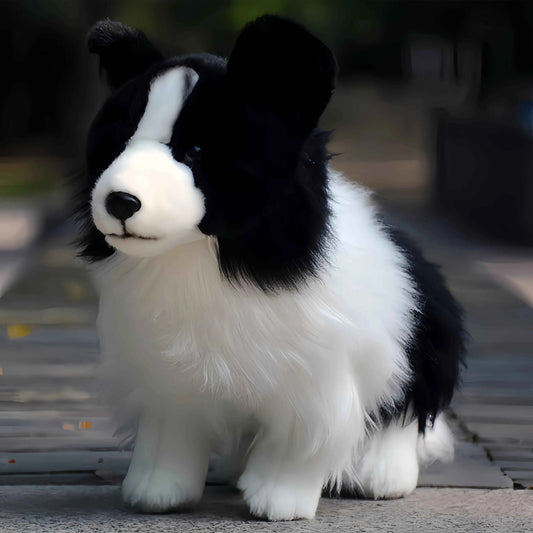 Border Collie Plush Toy Dog 11.8 Inch Kids Plush Toy Perfect Gift for Boys and Girls