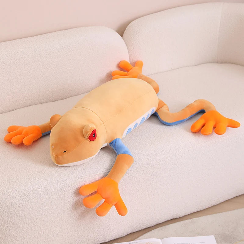 75cm Giant Colorful Frog Plush Doll Pillow Long Legs Big Orange