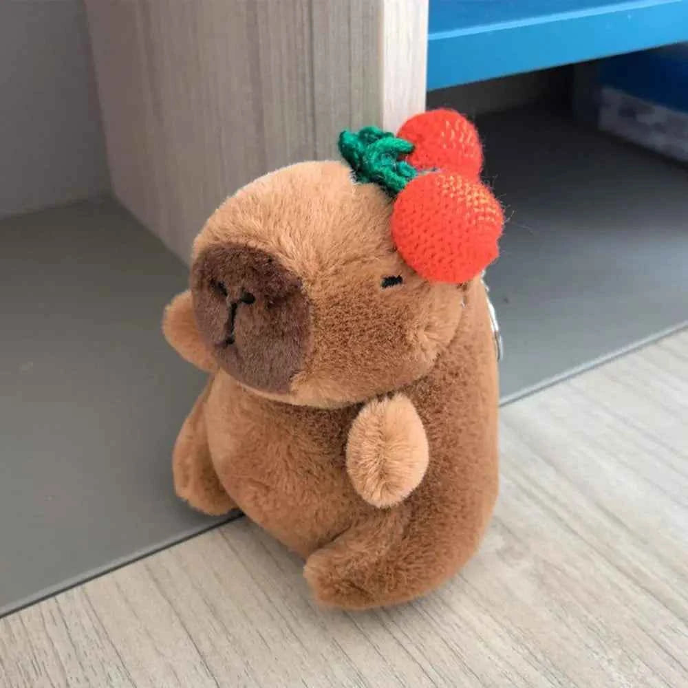 Cute 12cm Capybara Plush Toy: Hoodie, Wings & Keychain/Pendant Gift
