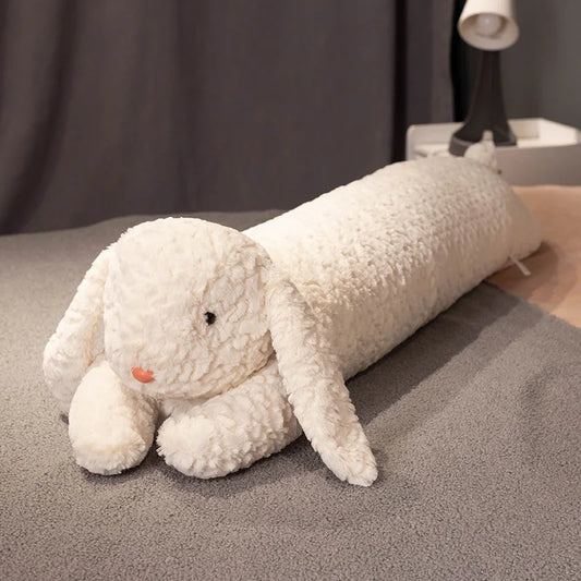 Long Curly Animal Plush Pillow – Giant Stuffed Body Cushion