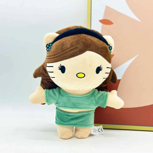 Hello Kitty Ariana Grande Plush Doll (9.45 inches) - Cute Green Dress Figure Stuffed Toy