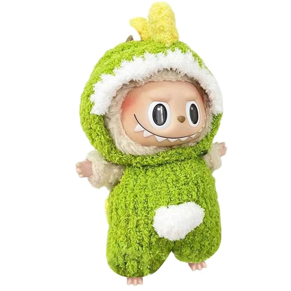 For Labubu 15-17cm V1 v2 Clothes Outfit Sitting Clothes Cute Sweater Hat Outfit Accessories Fashion Dolls Accessories No Dolls