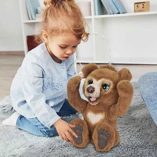 Soft Curious Bear Animals Doll Kids Toy Cute Bear With Sound Stuffed Christmas Gift Kawaii Electric Toys Learning Toys Kids Toys