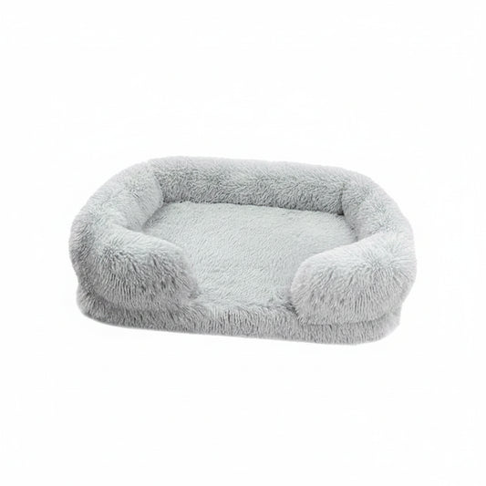 Orthopedic Dog Bed for Large Dogs – Thick Egg Crate Foam with Washable Cover Light grey