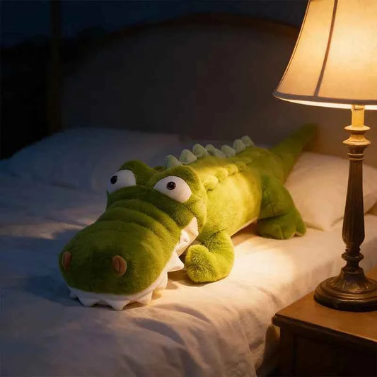 Giant Crocodile Plush Toy – Soft Stuffed Animal Body Pillow