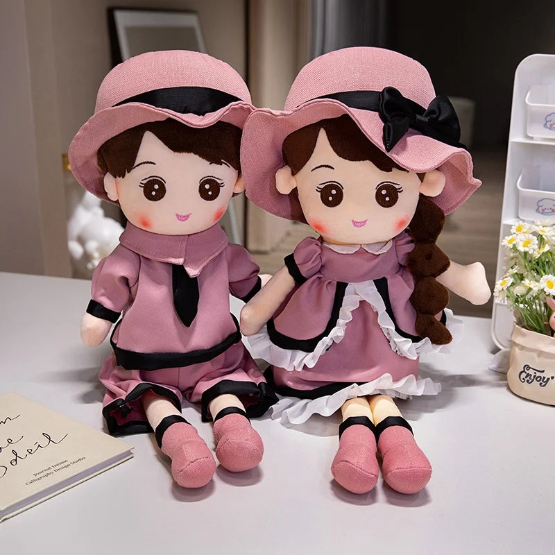 Kawaii Plush Girl Doll – Soft Stuffed Doll Toy for Kids and Decor
