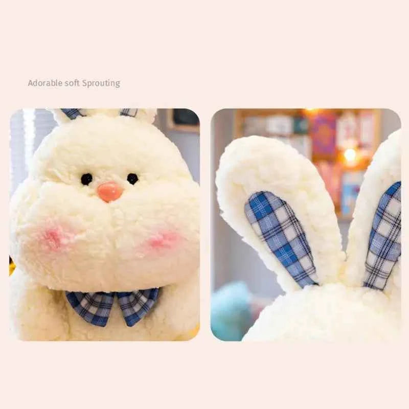 Cute Rabbit Doll Plush Toy (9 Inches) - Skin-Friendly Stuffed Animal for Bedroom & Home Decor