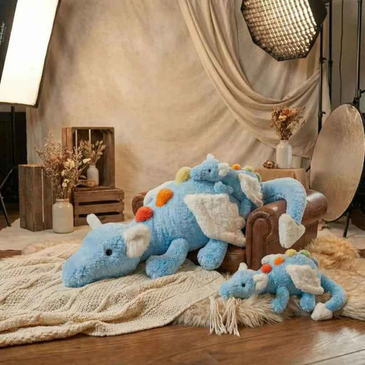 Sky Dragon Plush Toy – Cute Soft Dragon Stuffed Animal Pillow