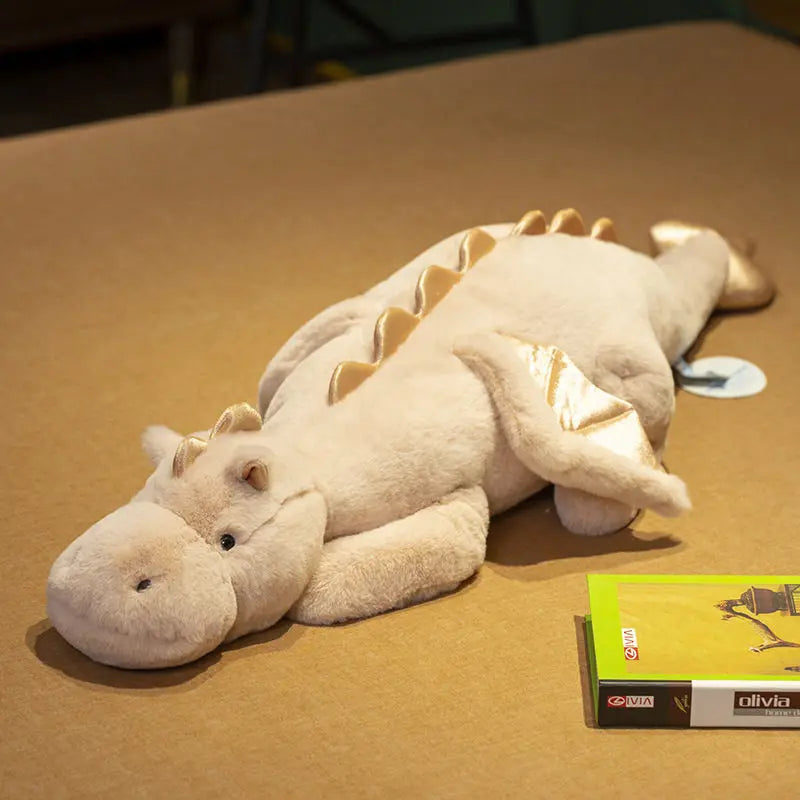 Giant Flying Dragon Plush Toy – 150cm Long Stuffed Pillow Pink