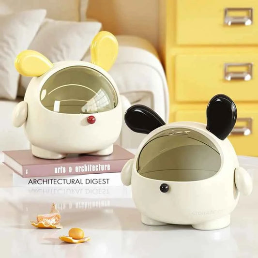 Kawaii Korean Storage Rack Desktop Rabbit Storage Box Desk