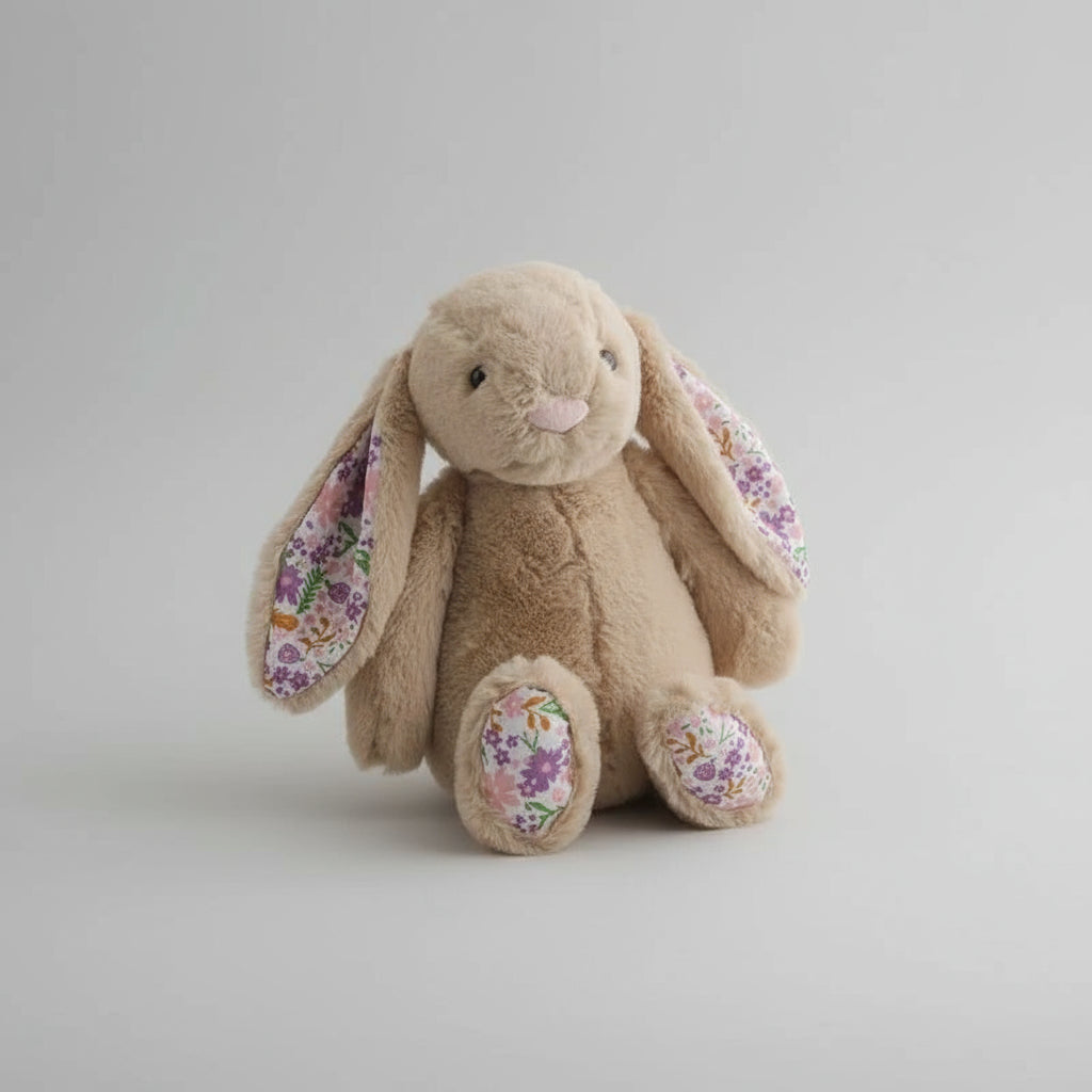 Bonnie Rabbit Plush Toys Soft Floral Ears Bunny Stuffed Dolls Cartoon Plushies Cute Kid Birthday Gifts Home Decor