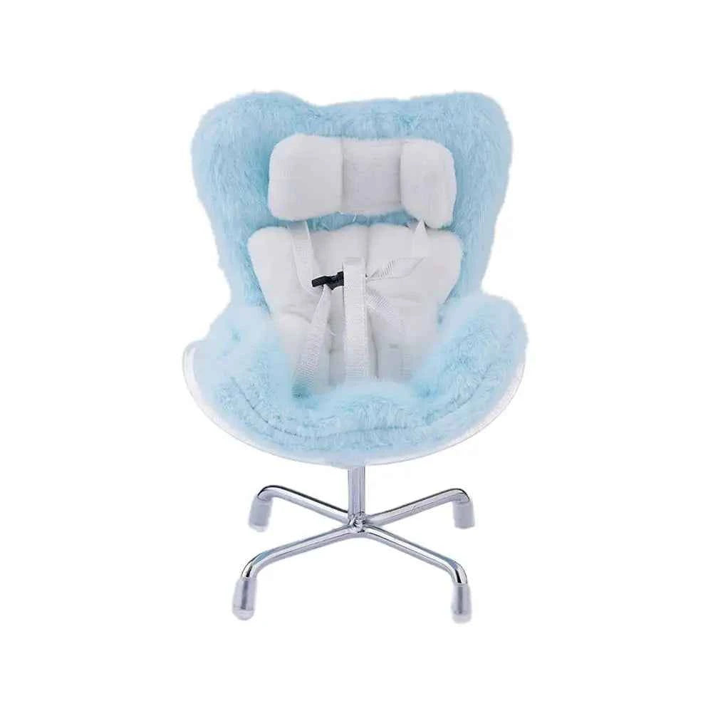 Kawaii Labubu Doll Safety Seat (4.25 in) - Cute Car Decoration & Ob11 Ornament Gift