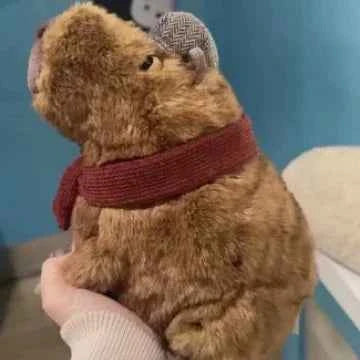 Realistic Capybara Plush Toy – Soft Lifelike Stuffed Animal Doll