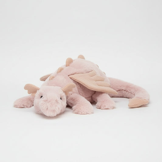Large Soft Rainbow Dragon Plush Toy - Sky Flying Stuffed Animal Pillow Gift Pink Dragon