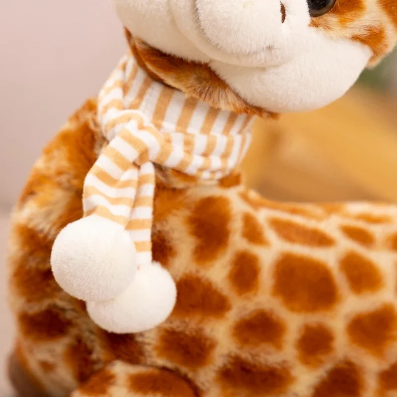 Cute Simulation Giraffe Plush Doll - Soft Stuffed Animal Room Decor and Birthday Gift, 3 Sizes