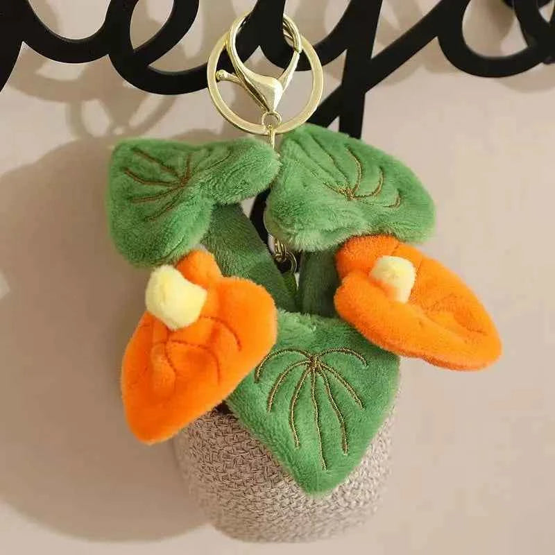 10/35cm New Simulated Flower Backpack Pendant Doll Stuffed Plush Toy Cartoon Anime Cute Pillow Gift for Girlfriend Fun Doll