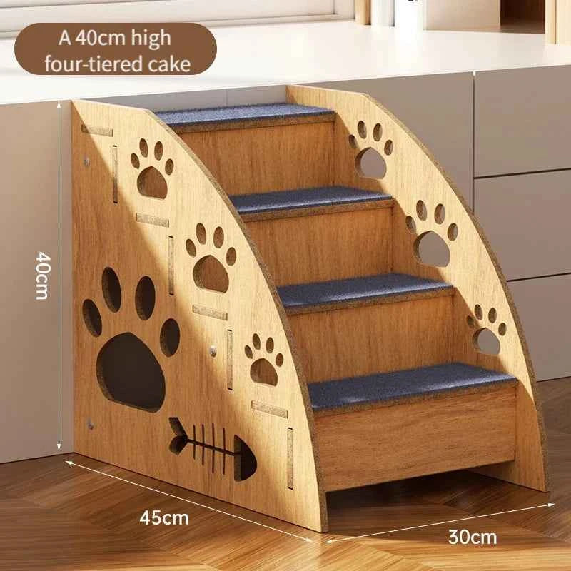 Dog ladder, detachable, with non-slip base. Suitable for small and medium-sized dogs, can be used indoors and outdoors.