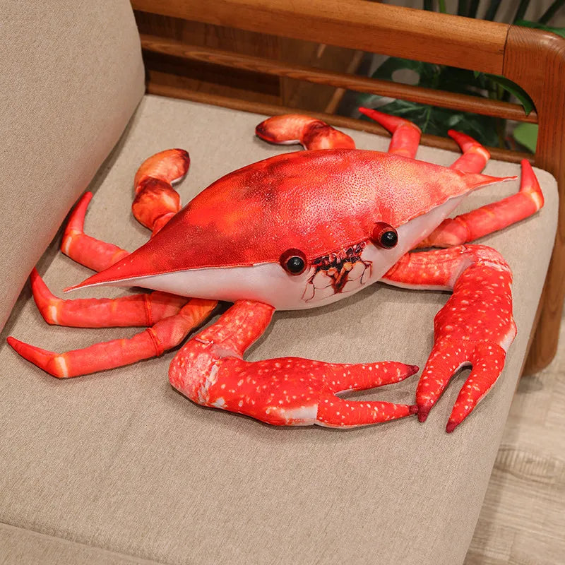 Kawaii Crab Plush Toy – Soft King Crab Pillow Cushion Swimming crab