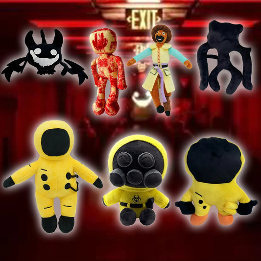 Kawaii Backrooms Horror Game Plush Doll - Soft Stuffed Smiler Faceling Wanderer Halloween Gift