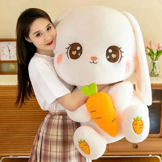 Radish Rabbit Doll Plush Toy Cute Doll Soft Stuffed Animal Sleeping Pillow Cushion Christmas Gifts for Kids and Girls