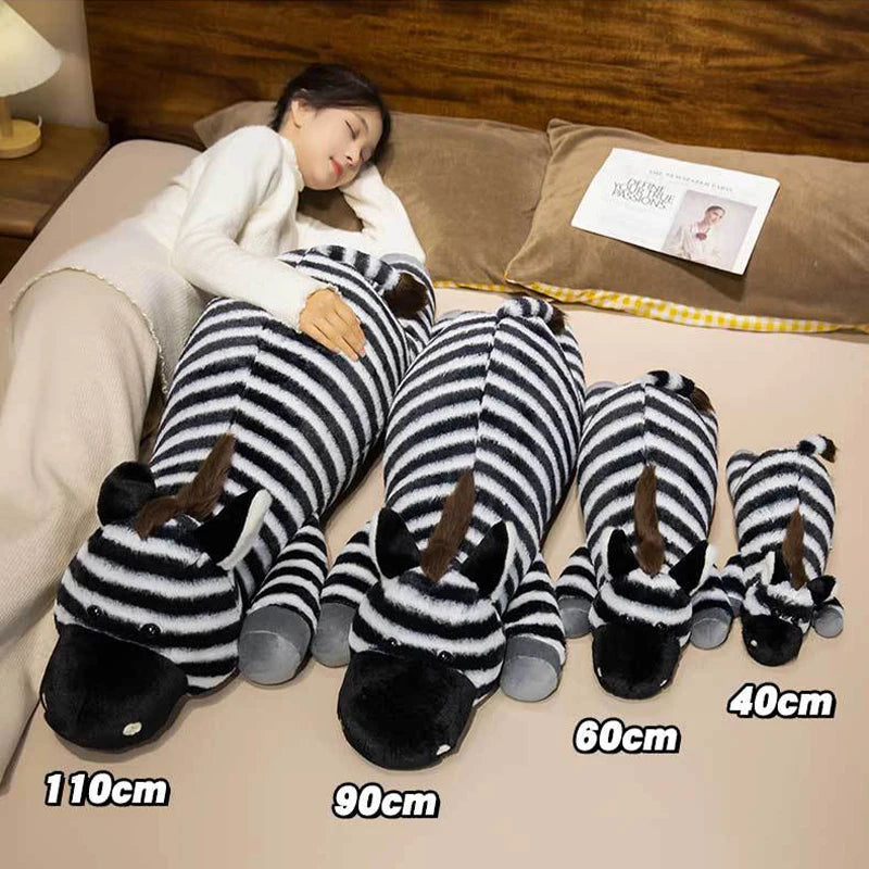 Giant Zebra Plush Toy – Soft Zebra Body Pillow & Stuffed Animal