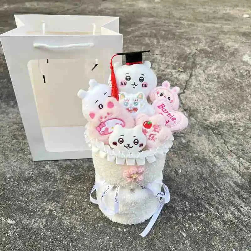 Hot Chiikawa/Usachi/Little Eight Plush Doll Bouquet - Creative Best Friends Gift