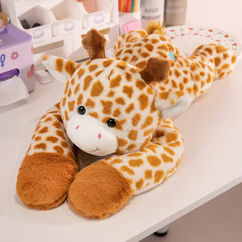 Long Arm Weighted Plush Animal Pillow – Soft Fluffy Stuffed Cushion