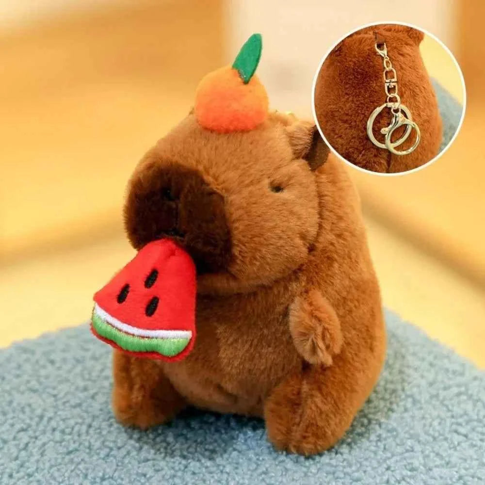 Cute 12cm Capybara Plush Toy: Hoodie, Wings & Keychain/Pendant Gift