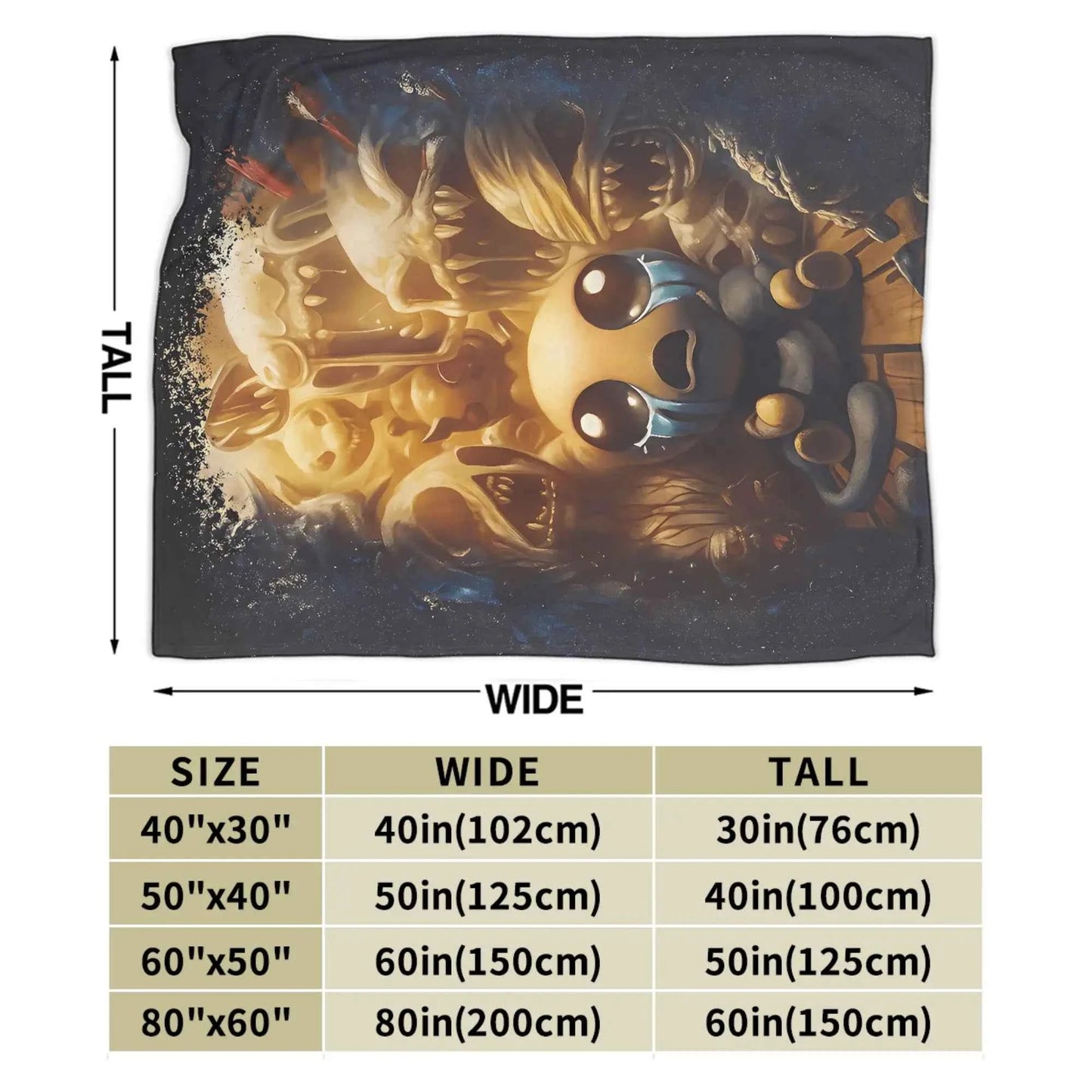 The Binding of Isaac Two Tone Warm Blanket Child Plush Throw Blanket Novelty Home Decor Flannel Bedspread Sofa Bed Cover