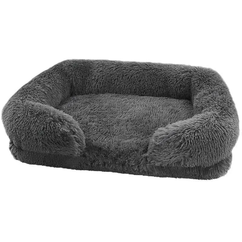 Thickened orthopedic dog bed for large dogs - egg sponge, easy to remove and wash plush cover, durable pet furniture,
