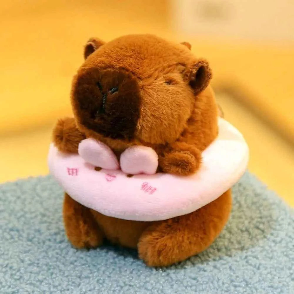 Cute 12cm Capybara Plush Toy: Hoodie, Wings & Keychain/Pendant Gift
